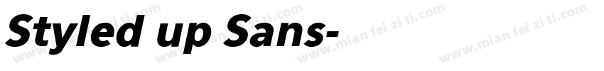 Styled up Sans字体转换